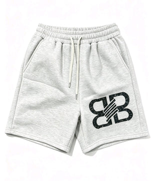 Short décontracté basique gris