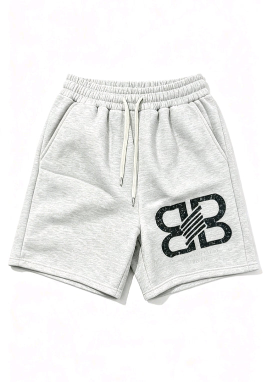 Short décontracté basique gris