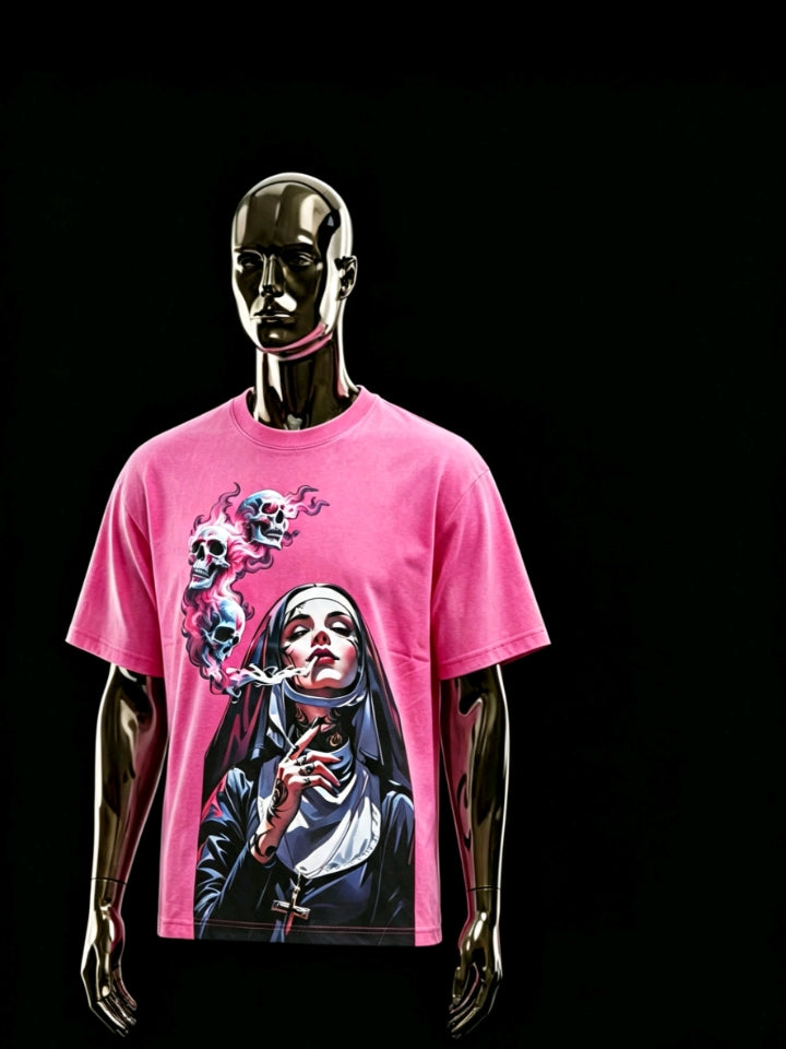 T-shirt Vintage Rose Motif Sœur
