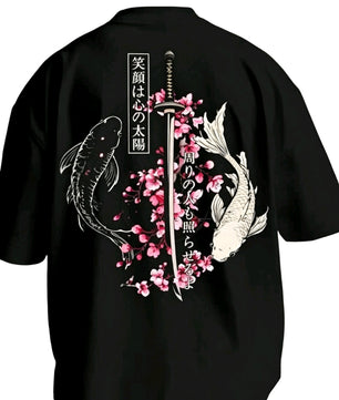 T-shirt Koi & Katana Cerisier en Fleurs