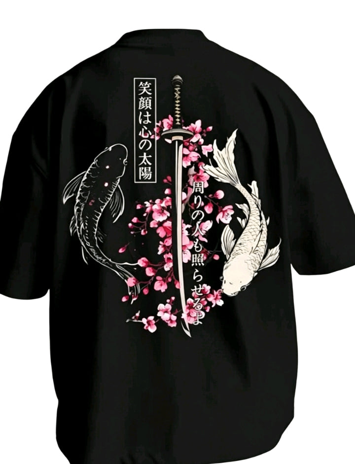 T-shirt Koi & Katana Cerisier en Fleurs