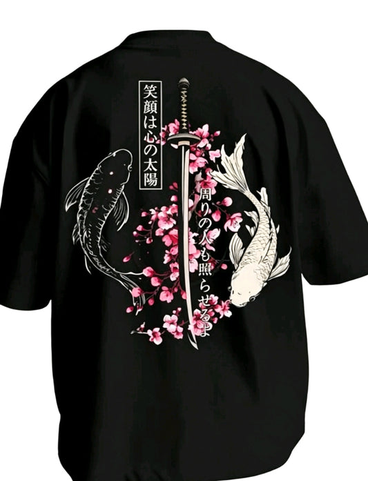 T-shirt Koi & Katana Cerisier en Fleurs