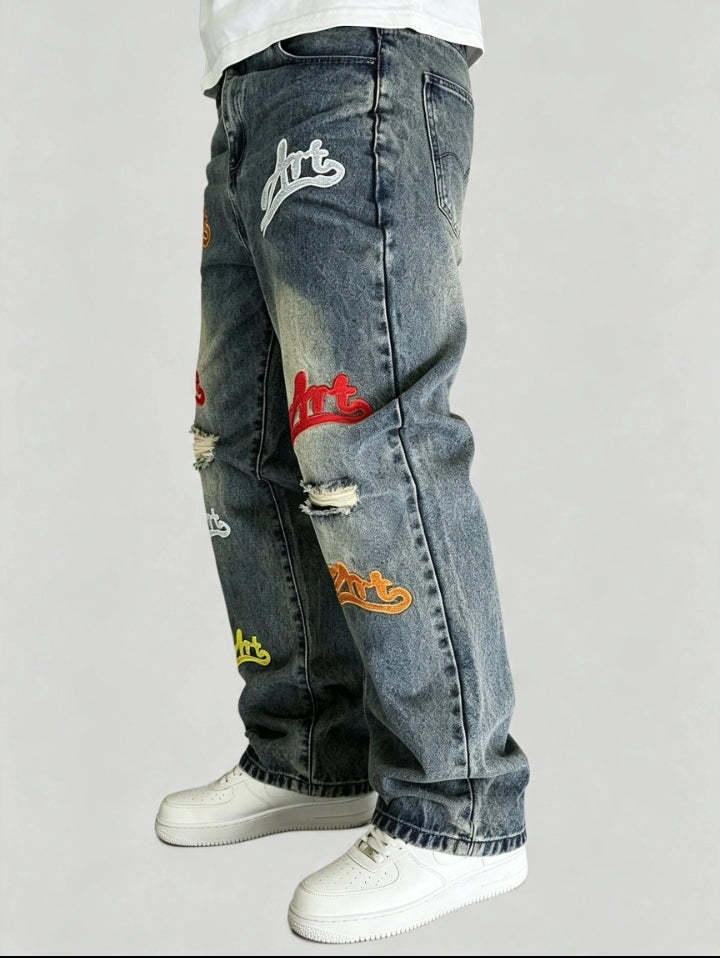 Jean Streetwear "Art"  — Coupe Large