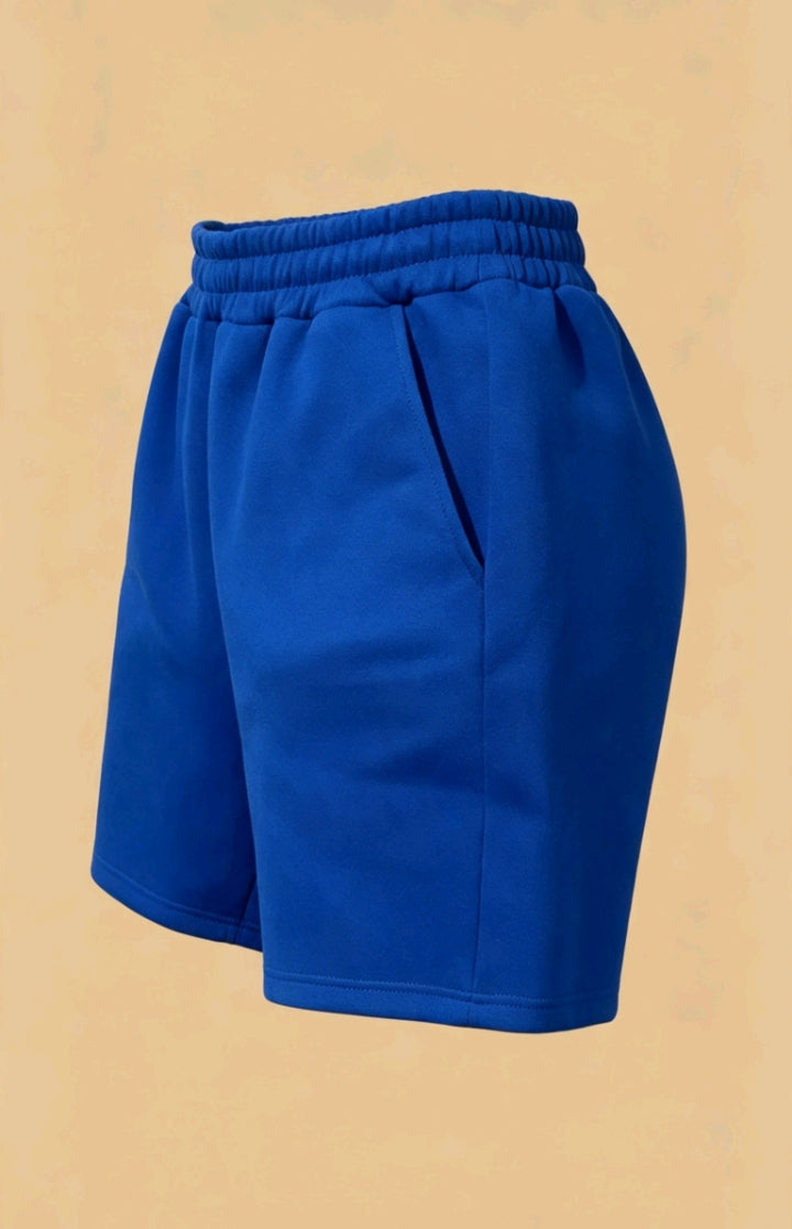 Short décontracté basique bleu