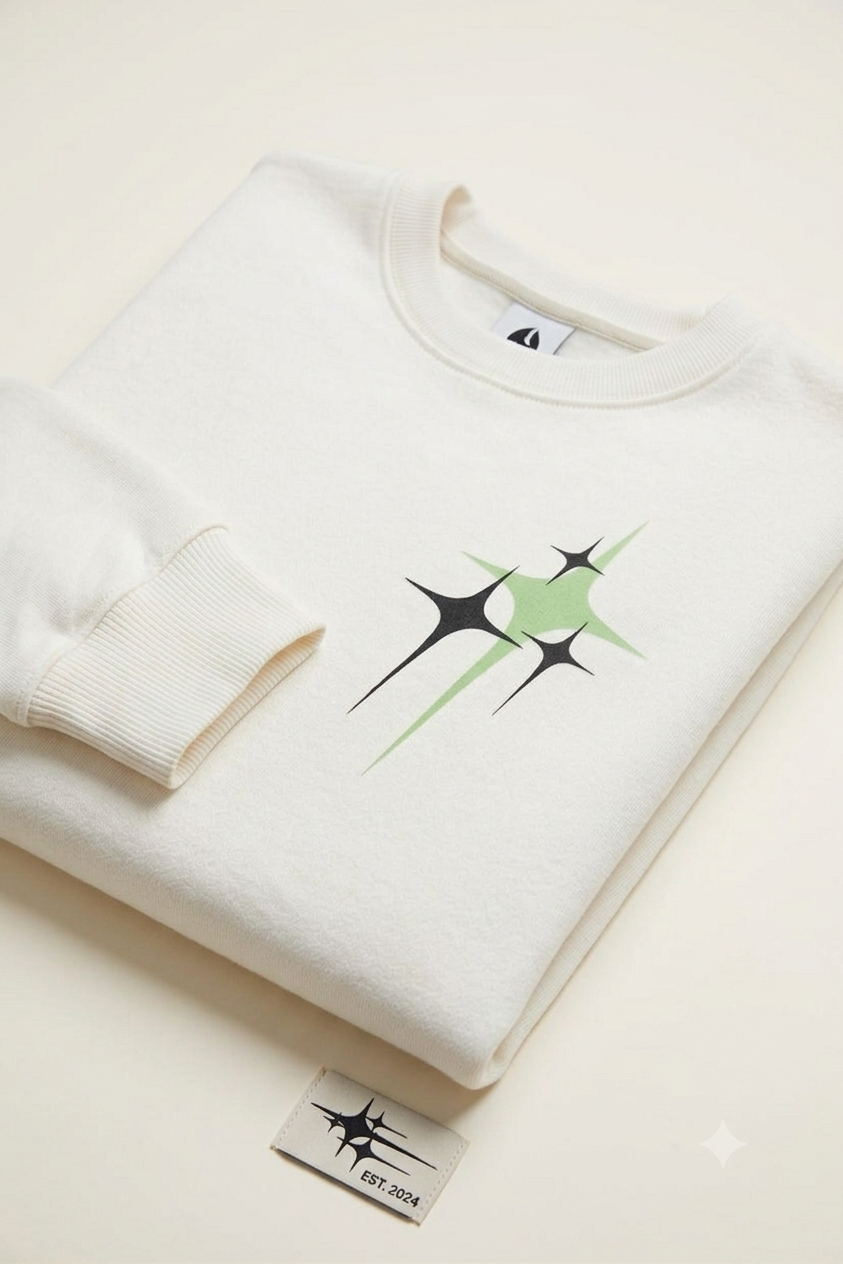 Pull sans capuche blanc