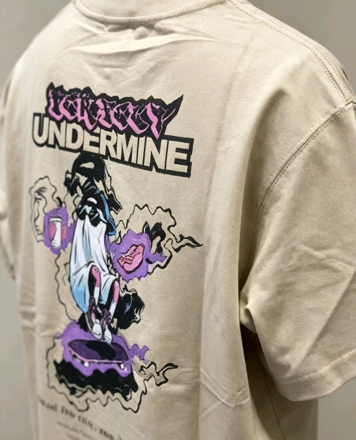 T-shirt Beige Undermine