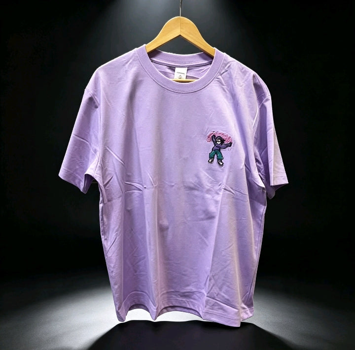 T-shirt Lilas Graphique Urbain