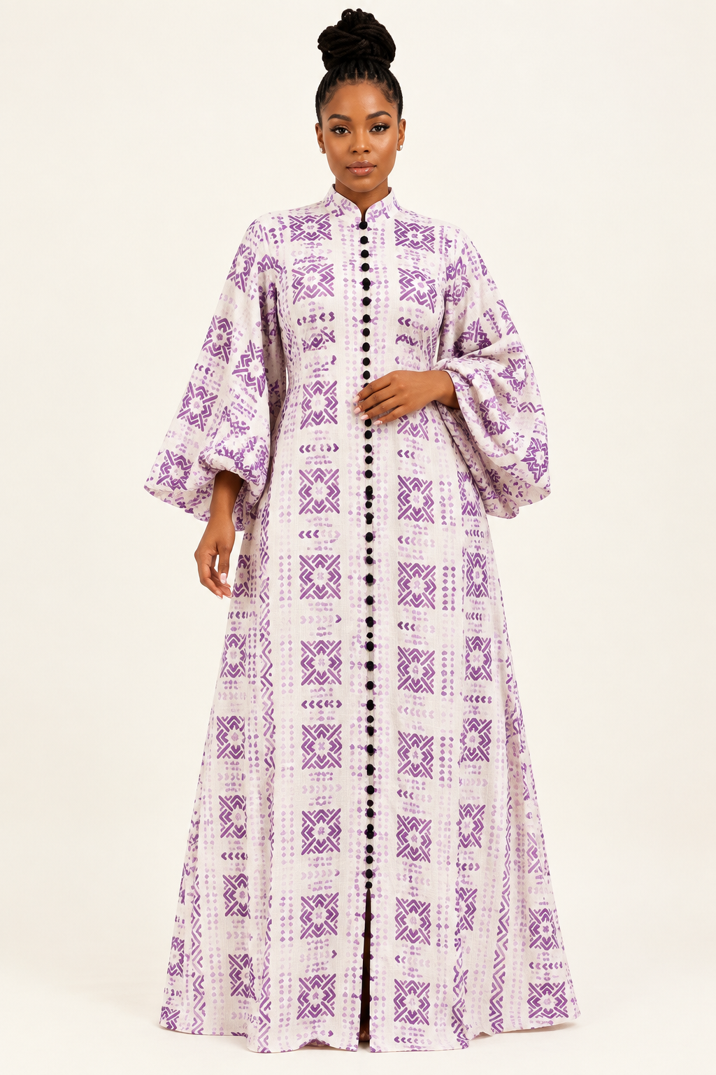 Robe imprimée, studio