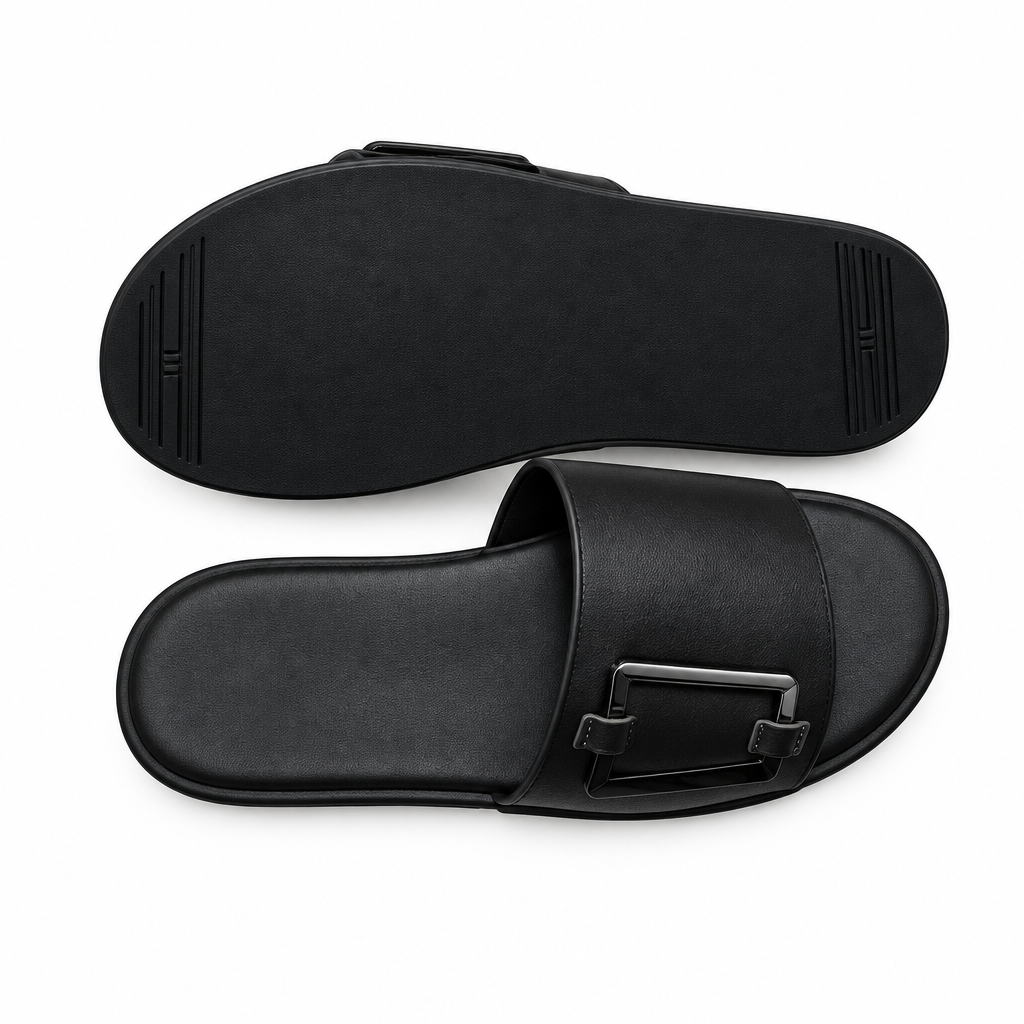 Slide Noir Boucle