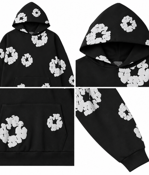Sweat noir, détail