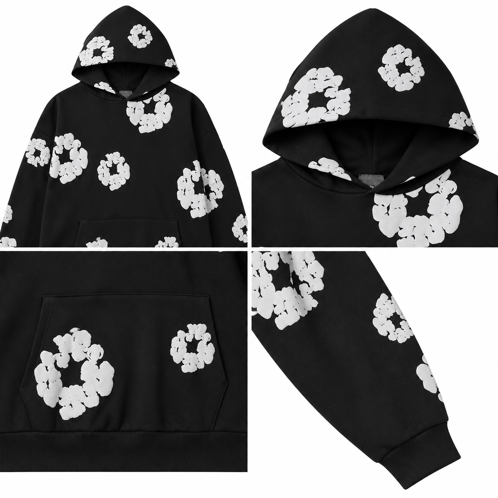 Sweat noir, détail