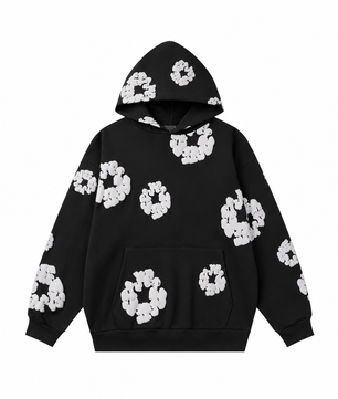 Sweat noir, vue de face