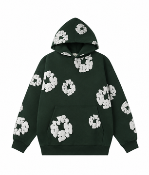 Sweat vert, vue de face