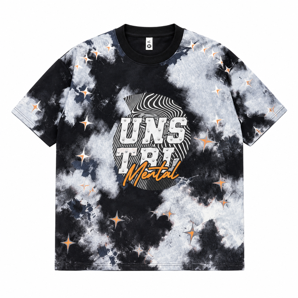 T-shirt noir, visuel studio