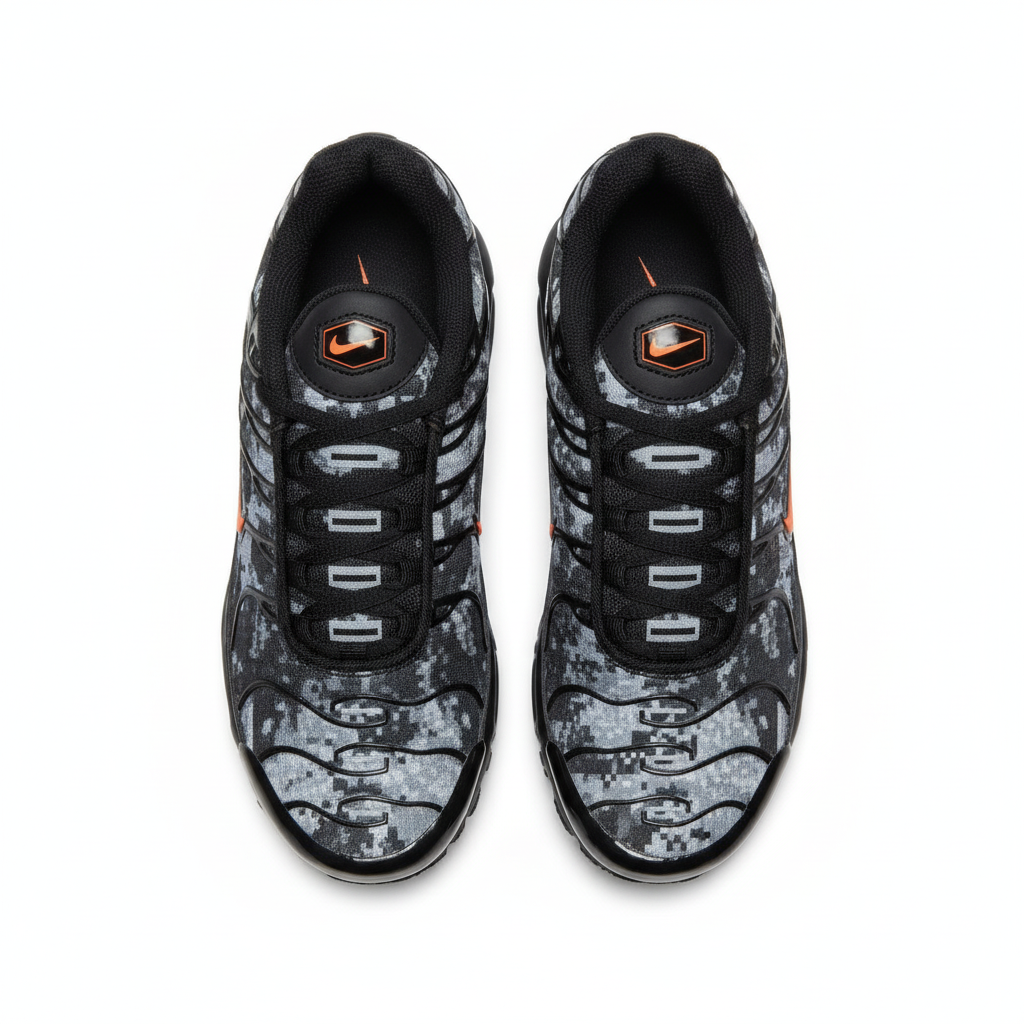 TN Black Camo Orange - Vue dessus