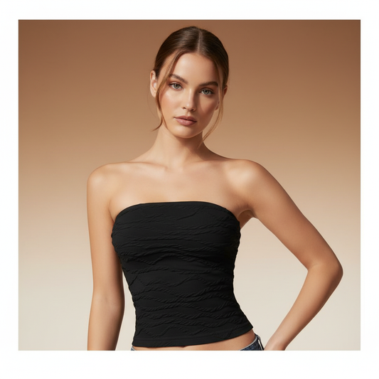 Top Bandeau Beige