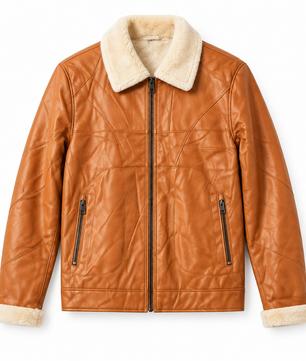Veste caramel, détail