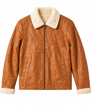 Veste caramel, vue de face