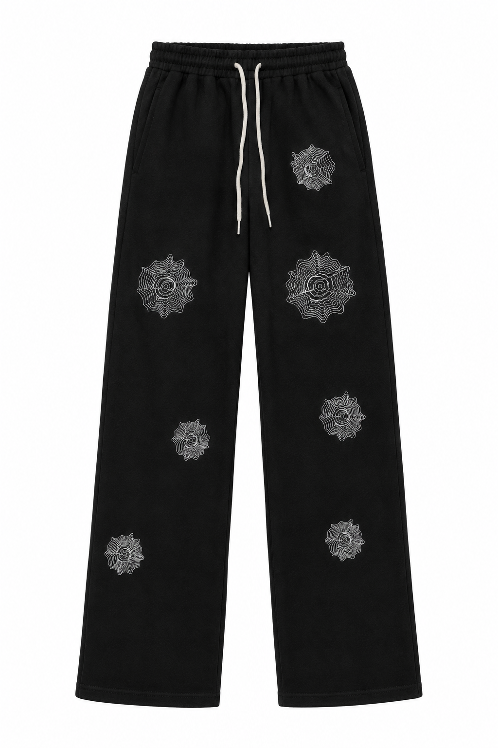 Vue de face du pantalon ample noir